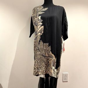 [New w/ tag] French Black Mini Dress with sequins -size M